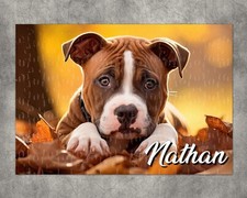 Puzzle Chien Américan staff