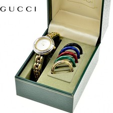 GUCCI Change Bezel Watch Quartz Or Quartz vintage Ladies Watch utilisé