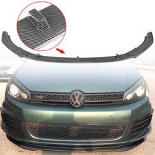 ABS Spoiler Lèvre Lame Jupe Pare-Choc Avant Carbone pour VW Golf MK6 GTI GTD