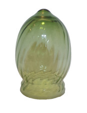 Globe en verre seul- vert et