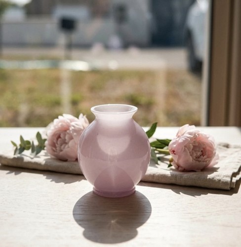 Superbe vase boule - boule, opaline
