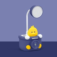 Mini lampe de bureau à LED chambre d'étudiant avec support de stylo Sharpen...