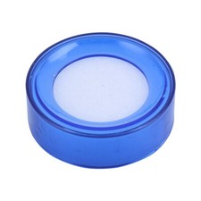 Casier en plastique bleu rond