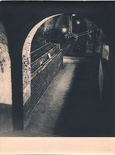 Vintage Silver Print Wine Cellar Wine Cellar Photograph, c. 1940