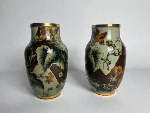 Art déco paire vases - de, en
