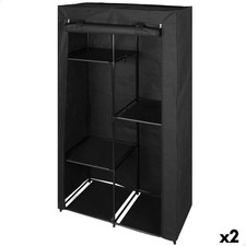 Garde-robe Max Home Noir 88 X 167 X 45 CM 2 Unités