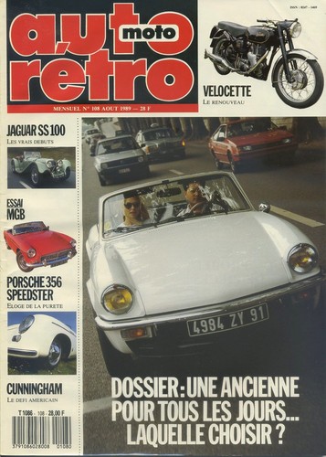 Auto retro 108 1989 - n°108, 08/1989