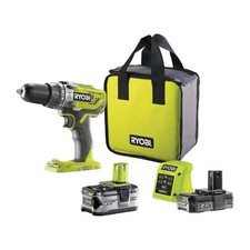 RYOBI - Perceuse-visseuse a percussion 18V ONE+ 50 Nm + 2 batteries 4 & 2 Ah, ch