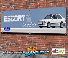 Ford Escort Mk3 RS Turbo Banner for Garage, Workshop, Showroom LARGE