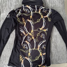 Dressage Queen Dream -  Ladies Long Sleeve Qtf zip Equestrian Shirt Size  “S”