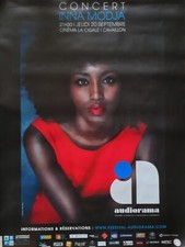 Affiche Roulée 120x160cm FESTIVAL AUDIORAMA, CAVAILLON (2012) Inna Modja TBE