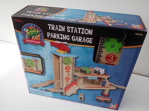 Neuf garage bois train - garage,