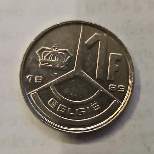 Pièce belgique franc 1989 - pièce,