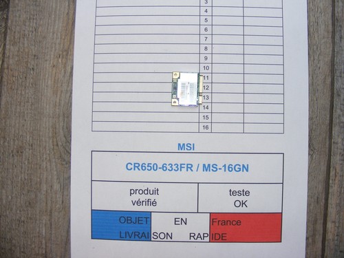 Carte wifi pour msi - carte,