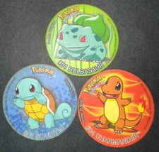 VINTAGE - Tazos Taps Pog Flippo - POKEMON (Frito Lay) Original - PERU 1998-1999