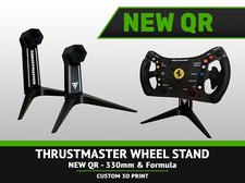 THRUSTMASTER WHEEL STAND NEW QR - 3D printed - 330mm wheel and Formula style