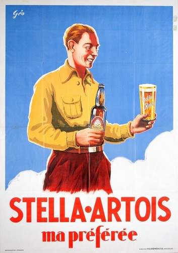 Affiche poster biere stella - poster,