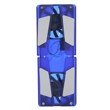 Blue Laptop Cooling Stand Dual Fan Foldable Cooler Pad USB Cable Computer Su NEW
