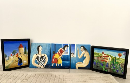 Tableau original signé - tableau,