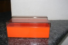 vintage boite à sucre orange