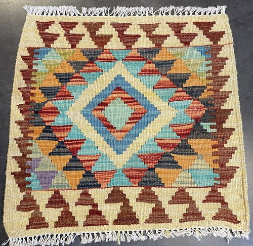 Tapis carré 50x50cm kilim - tapis,