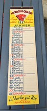 Ancien calendrier 1937 LA