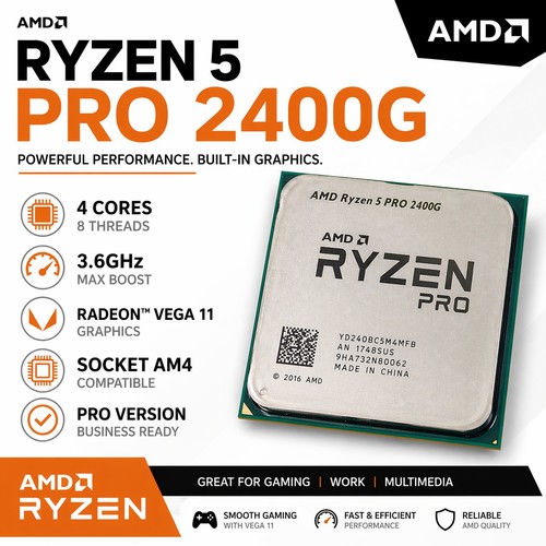 Amd ryzen pro 2400g - amd, 5