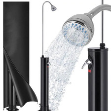 Douche Solaire Jardin 18L Noire Chauffe Eau Solaire 60°C Économie d'Électricité