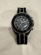 Cerruti 1881 Chronograph Black ceramic wrist watch. No Additional Link.