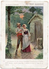 CHROMO "Au Bon Marché" = LES SOUHAITS RIDICULES 6 + Bûcheron, scie et hache