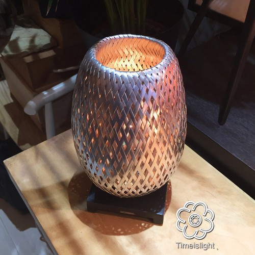 Lampe chevet bambou - lampe, en