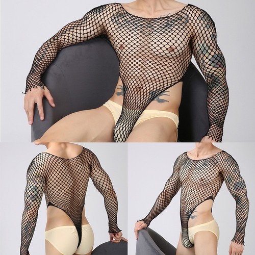Body homme résille résille
