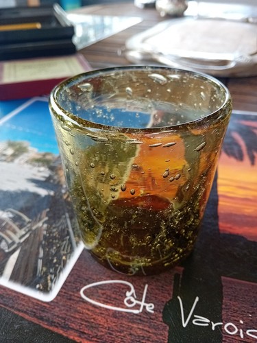 Verre bullé soufflé - verre, &