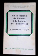 Piaget Inhelder, De la logique