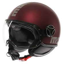 MOMO DESIGN FGTR EVO DOUBLE VISOR BLACK CHERRY SLV MATT JET MOTORCYCLE HELMET SIZE L