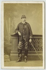 CDV militaire guerre de 1870-71 Le Jeune à Paris. Capitaine des Mobiles.