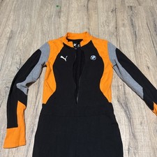 Puma BMW Street Moto Race Jumpsuit RARE Black Women’s Small 