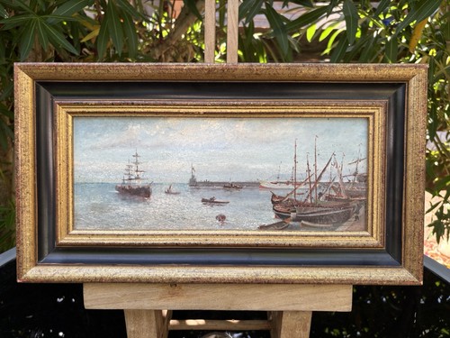 Huile sur bois hsb - hsb, paysage