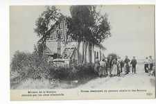 MILITAIRE  GUERRE 1914  MAISON DE LA SOMME DETRUITE PAR LES OBUS ALLEMANDS
