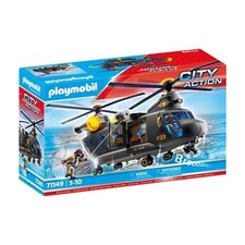 PLAYMOBIL 71149 Hélicoptere de transport des forces spéciales- - Les policiers -