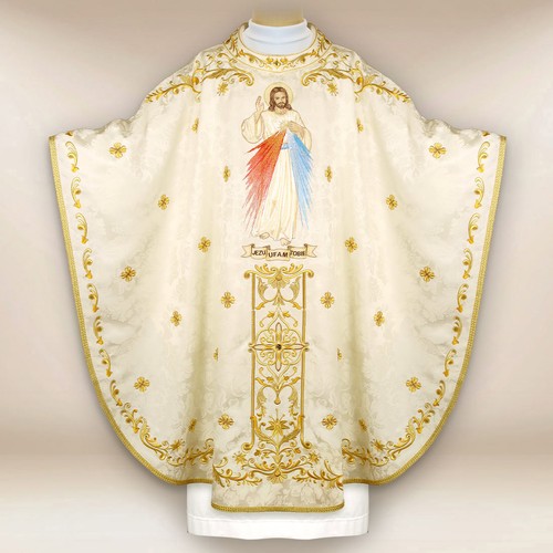 Chasuble brodée jésus - chasuble,