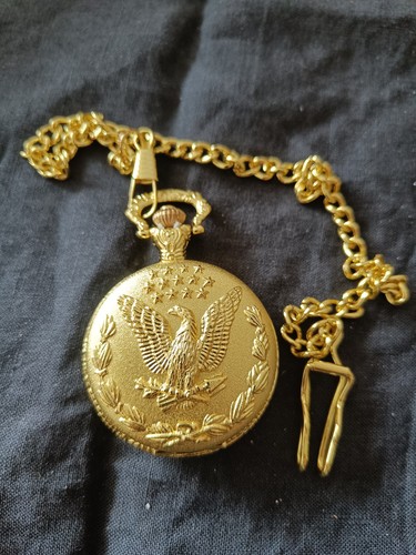 Montre gousset doré aigle - montre,