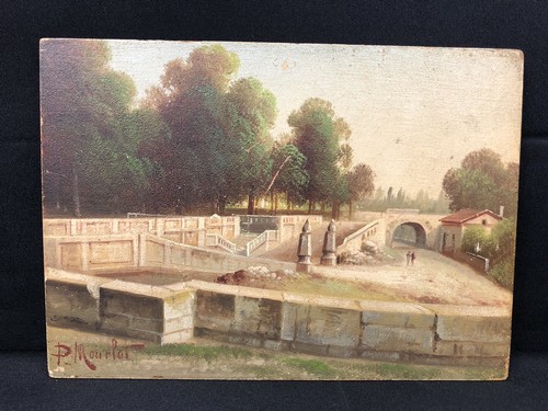 Huile sur panneau - ,, école