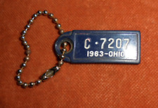 1963 Disabled American Veterans USA OHIO Mini License Plate Keychain