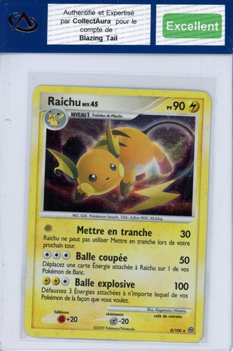 Carte pokémon raichu 100 - carte,
