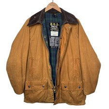 Barbour Vintage Beaufort Wax Jacket A185 Sandstone Tan C40/102CM Medium Rare 90s