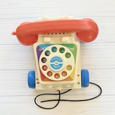Vintage 2009 Mattel Fisher Price Chatter Telephone Pull Toy Moving Eyes