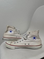 Vintage Converse Chuck Taylor High Top White Sneakers Size 12 MADE IN USA