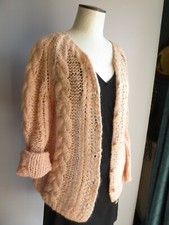 Ample gilet torsade - , maille