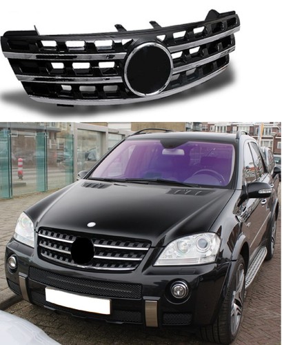 Grille calandre noir chrome - noir,